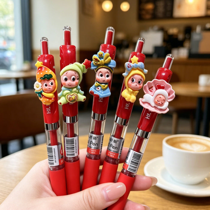 Wholesale Plastic Retractable Gel Pen with Star Pattern for Teachers and Students