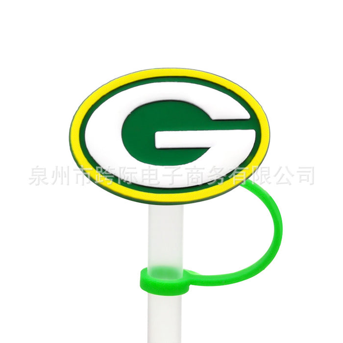 Wholesale 10pcs Silicone American Football Straw Cover JDC-SCR-KuaJ010