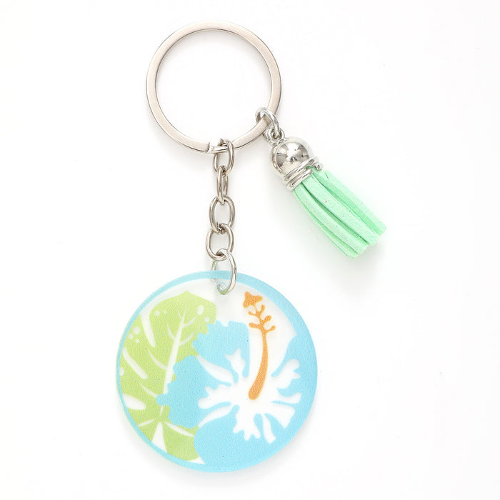 Wholesale Acrylic Flowers and Leaves Keychain JDC-KC-YiTian011