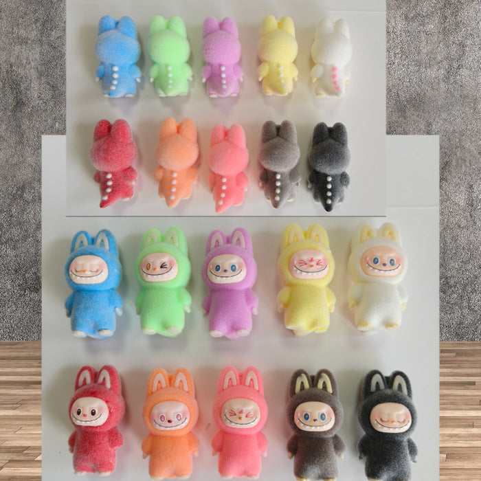 Wholesale 10pcs Flocked Standing Dinosaur Plush Doll Ornament