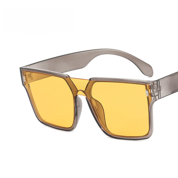 Wholesale Personalized one-piece sunglasses, large frame sunglasses, super cool windproof glasses