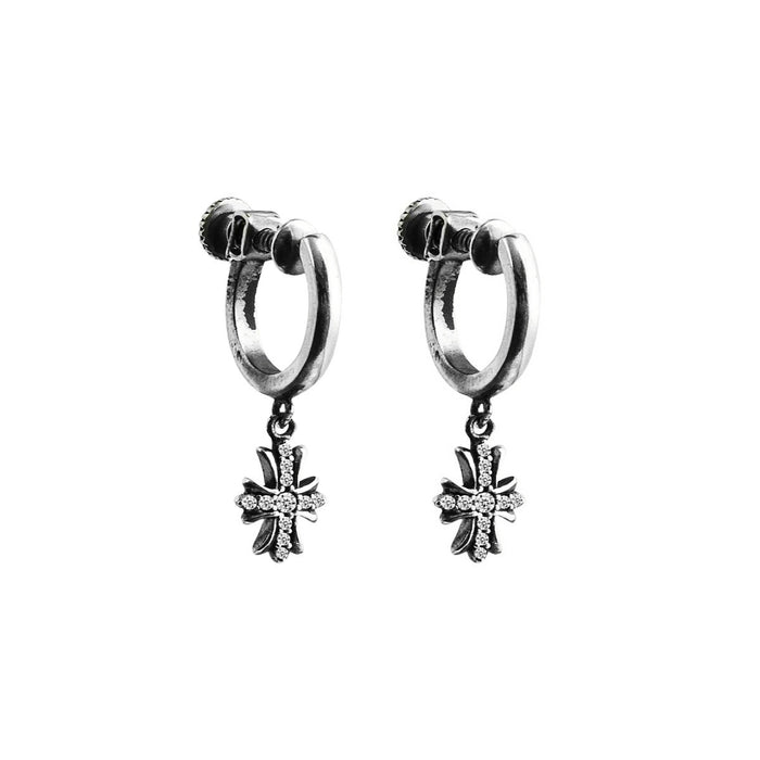 Wholesale Personalized earrings without ear holes, made with vintage cross ear clips and earrings