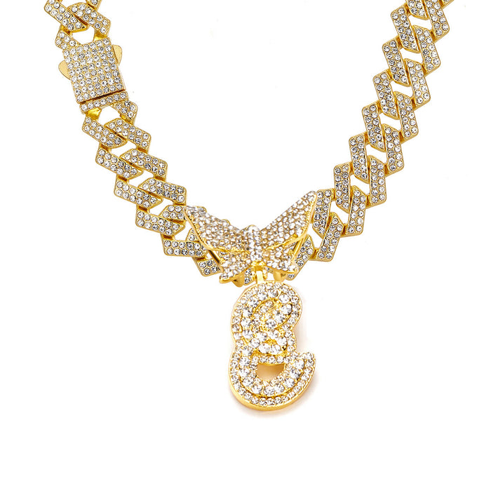 Wholesale Alloy rhinestone pendant necklace