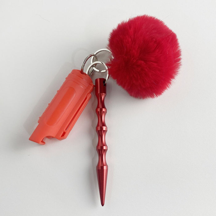 Wholesale Multifunctional Wool Ball 3-piece Keychain JDC-KC-ZY030