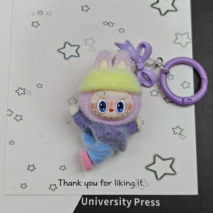 Wholesale Flocked Dancing Doll Keychain