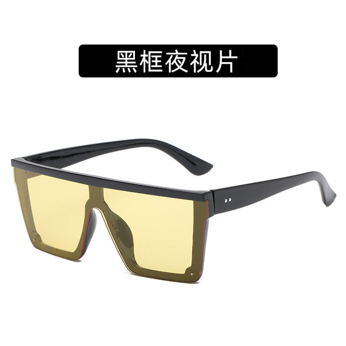 Venta al por mayor Cuadrado Clavos de arroz Lentes de una pieza Gafas de sol Male JDC-SG-XIA019
