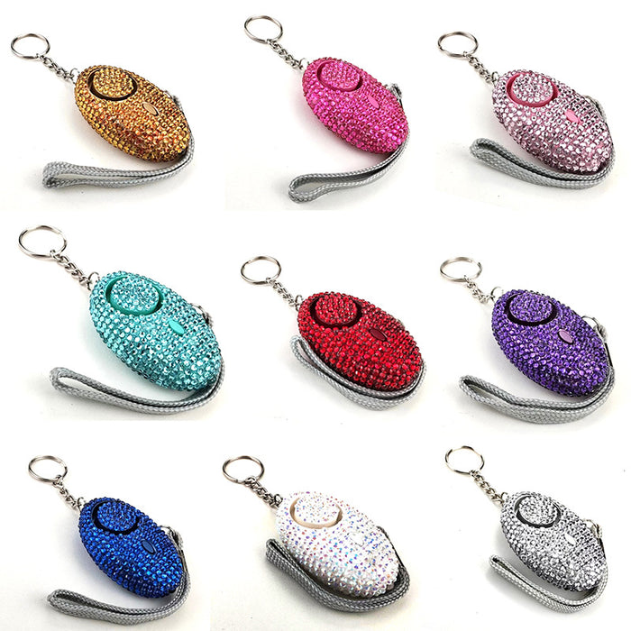 Wholesale Diamond Studded Personal Safety Alarm Chic Purple Fashion Accessory For Gift And Boutique Resale