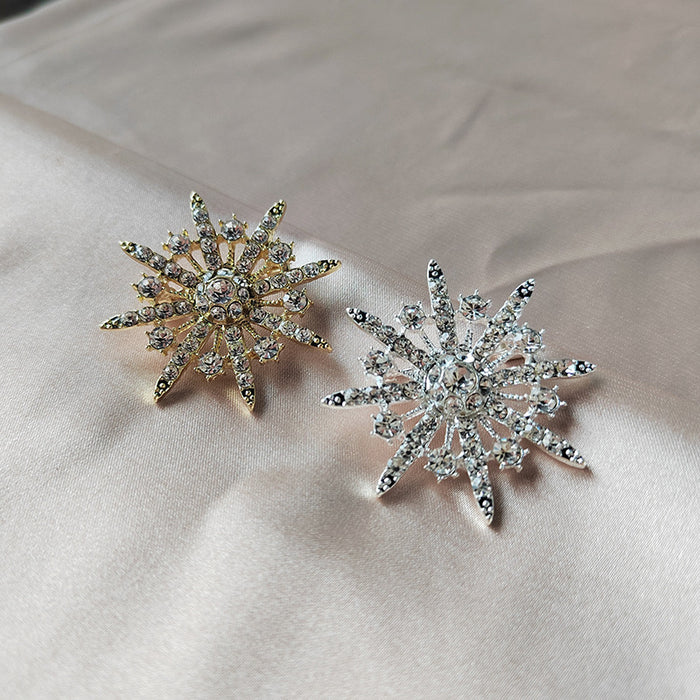 Wholesale snowflake corsage temperament  star ladies brooch accessories