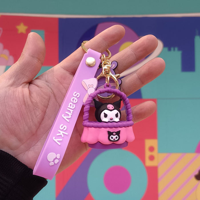 Wholesale Cartoon Silicone Doll Keychain JDC-KC-KuangK026