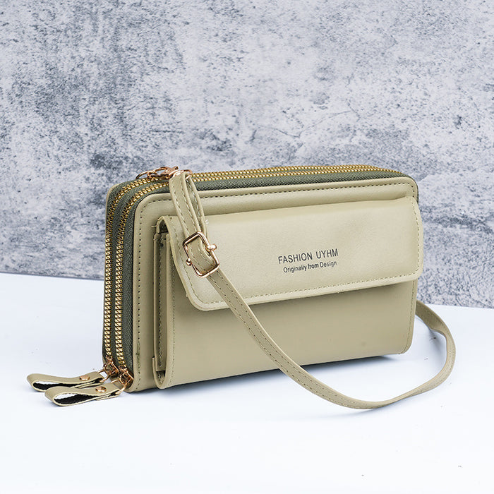 Wholesale Chic Urban Simplicity Women' s Crossbody Bag PU Leather Zipper Daily Use