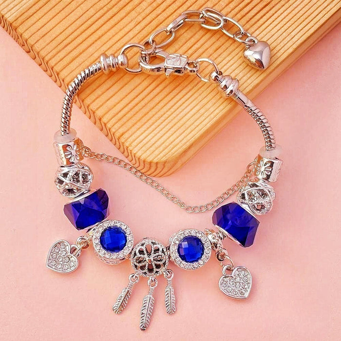 Wholesale Dream Catcher Beaded Alloy Bracelet JDC-BT-RanYan006