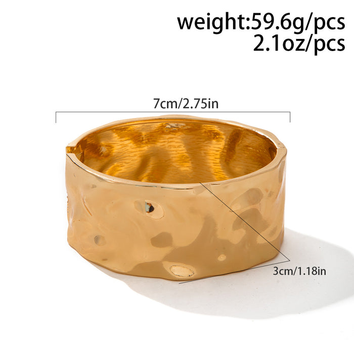 Wholesale  bracelet jewelry  exaggerated irregular wide high color alloy bracelet