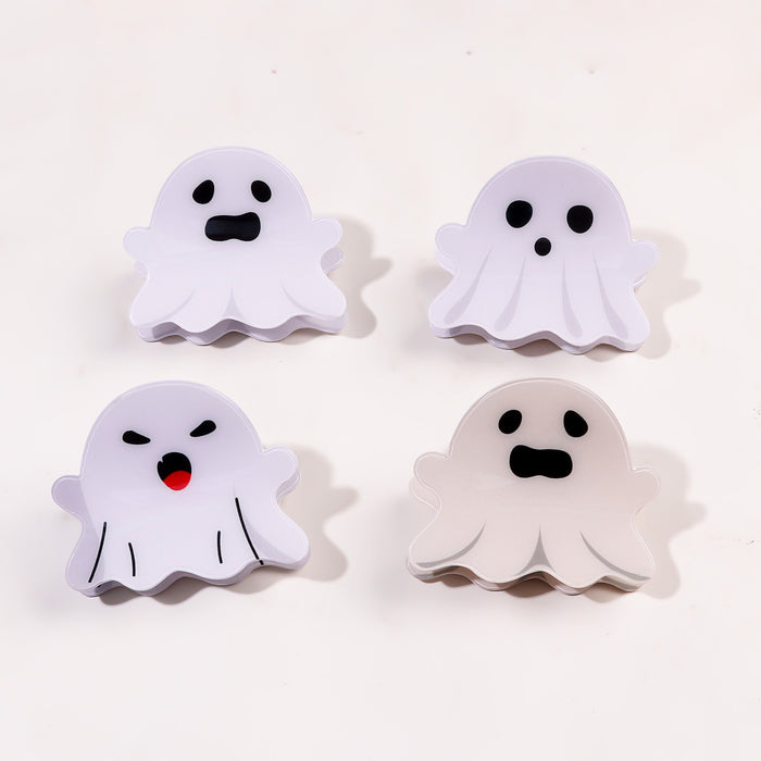 Wholesale PVC  Ghost Shark Hair Claw Clip Funny Hair Gripper For Festive Everyday Styling And Boutique Resale