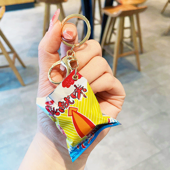 Wholesale Simulation Food School Bag Keychain JDC-KC-LeZ012