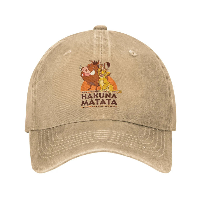Wholesale Retro Cartoon Printed Baseball Cap Adjustable Summer Sun Hat With Letter Design