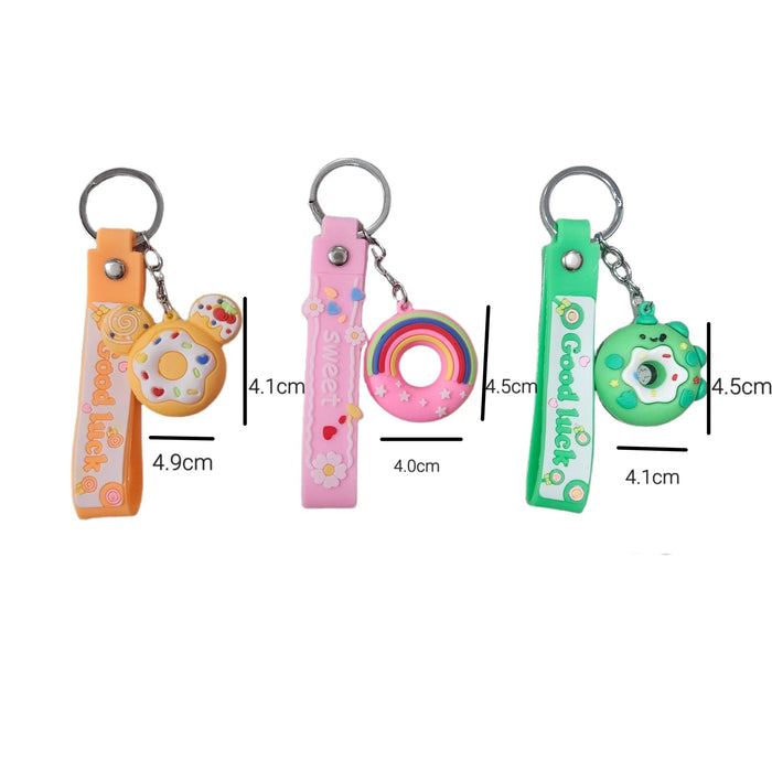 Wholesale  keychain pvc car key chain cute bag pendant ornaments