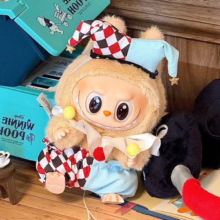 Wholesale Cute and playful clown costume Universal Plush Doll Clothing Clothes Plush