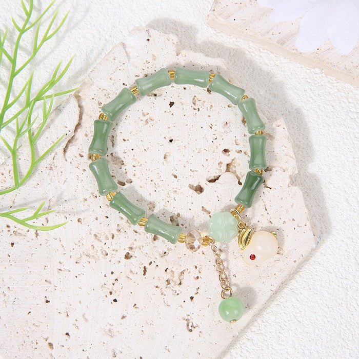 Wholesale Bamboo bracelet high bracelet peace buckle jade gourd bracelet jewelry