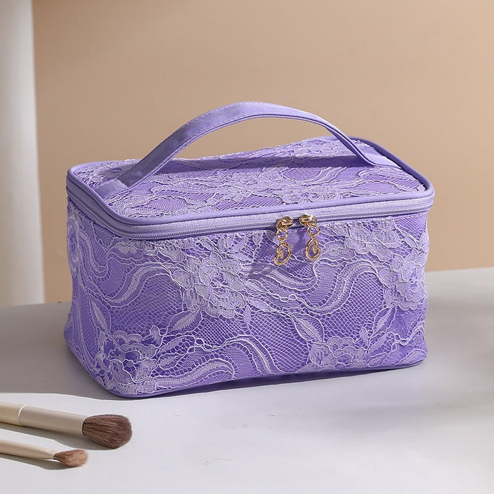 Wholesale Stylish Ins Style Mesh Makeup Bag Large Capacity Travel Cosmetic Organizer