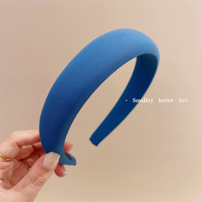 Wholesale Solid color fabric headband with versatile hair clips and external headband