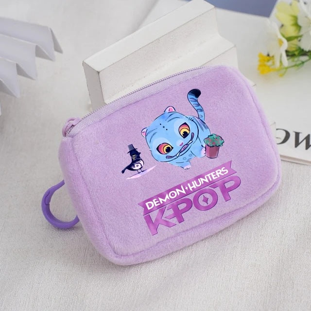 Wholesale KPop Devil Hunter Animal Coin Purse Cute Nylon Portable Wallet Casual Everyday Gift