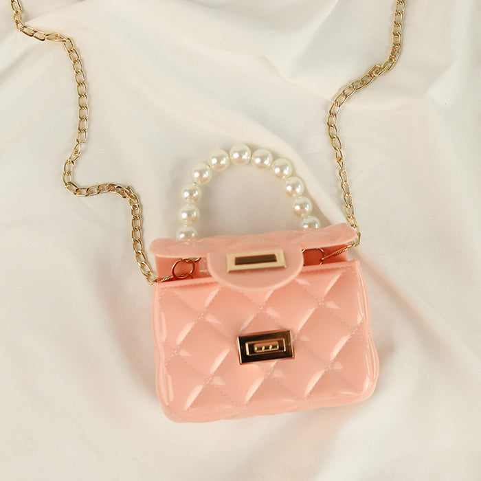Wholesale Pu Pearl Portable Jelly Bag JDC-SD-Yixuan009