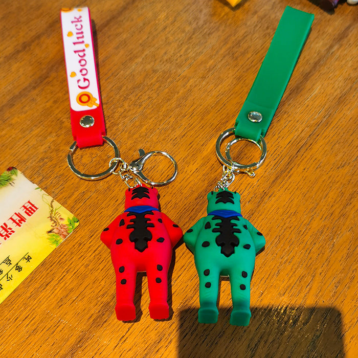 Wholesale Rubber Cartoon Doll Frog Keychain JDC-KC-Tingm182