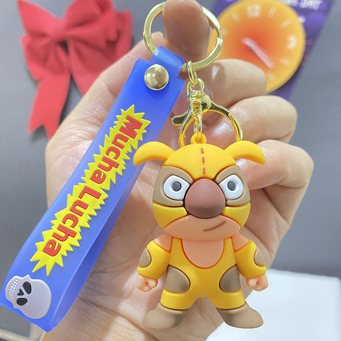 Wholesale PVC Cartoon Doll Keychain JDC-KC-WuYi118