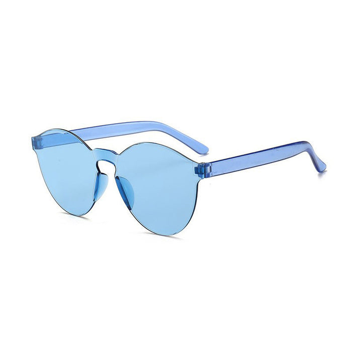 Wholesale Glasses Fashion Sunglasses Transparent Integrated Frameless Sunglasses