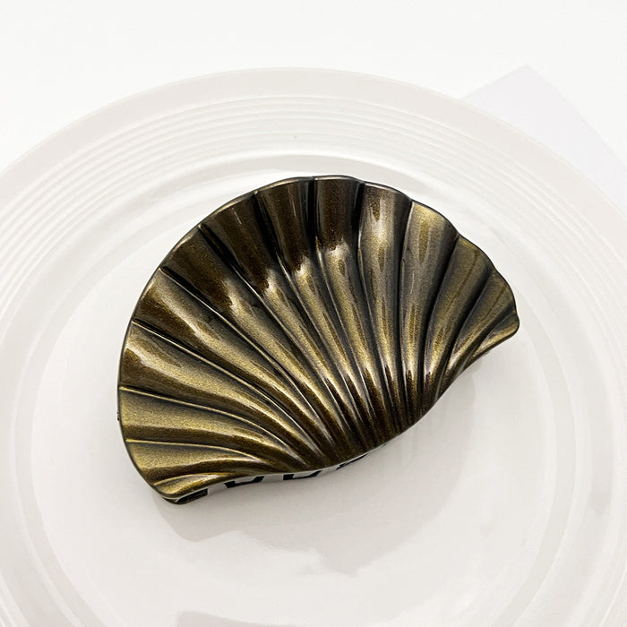 Wholesale Grab clip women's light luxury style personalized hair clip fan-shaped disc hair shark clip hair clip headband