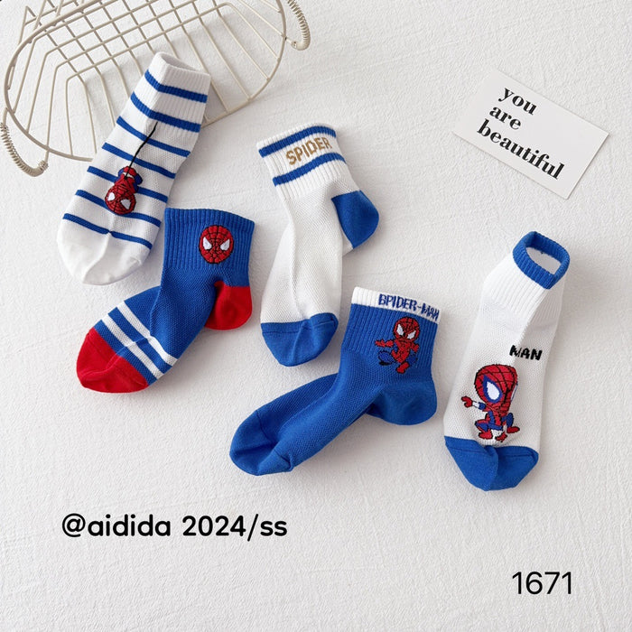 Wholesale 10pairs/pack Thin mid tube socks with mesh for boys baby socks children's socks