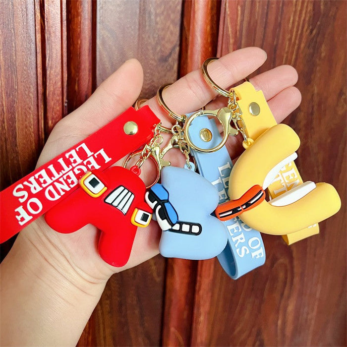 Wholesale PVC Alphabet Keychain JDC-KC-JBao002