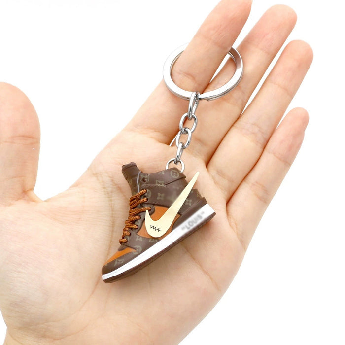 Wholesale PVC Basketball Shoe Model Keychain JDC-KC-QLPing015