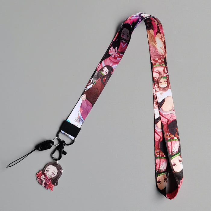 Wholesale Cartoon Lanyard Keychains Removable Wrist Strap