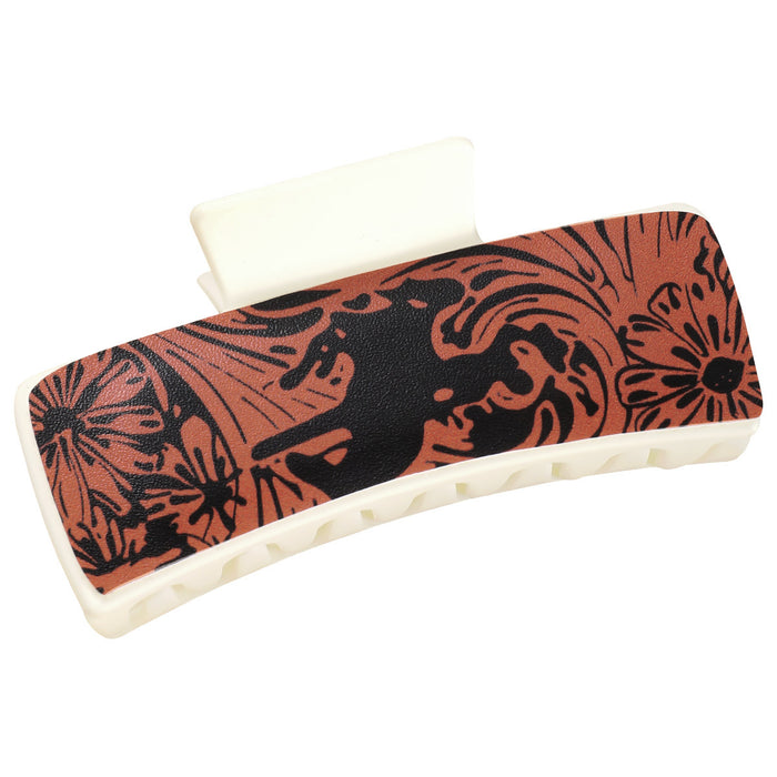 Wholesale multi-color red and black vortex flower square Hair Clips