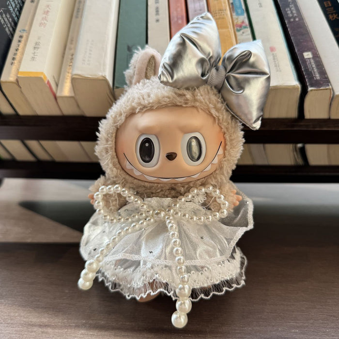 Wholesale Doll Clothes Pearl Bow Lace Skirt  Clothes Accessories