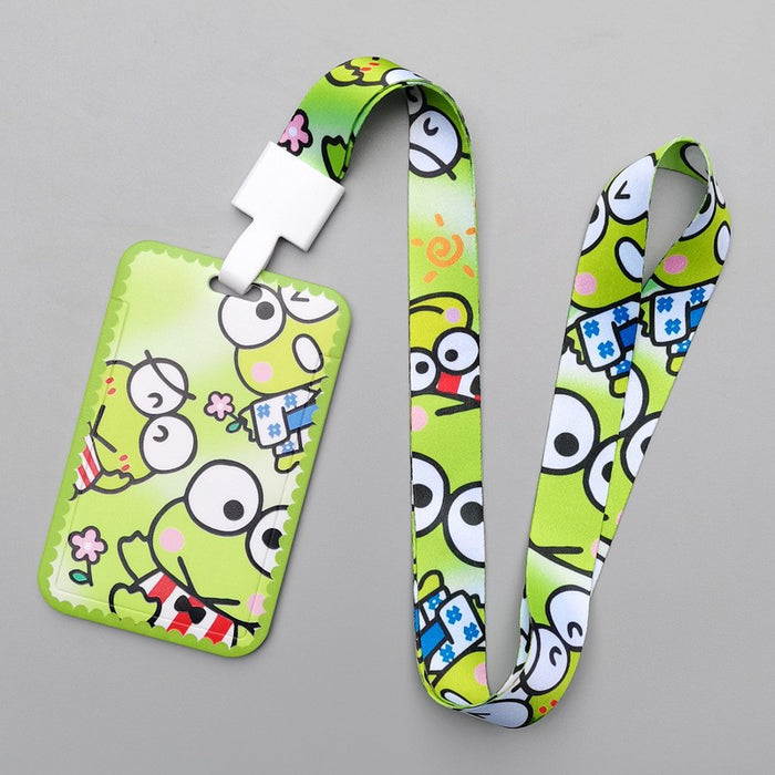 Wholesale Trendy Plastic Cartoon Card Holder With Lanyard Student ID Badge Gift
