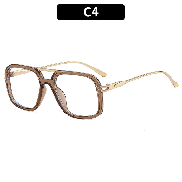 Wholesale Double Bridge Blue Light Blocking Fashion Glasses Frame for Women Everyday Street Style Accessory Resale