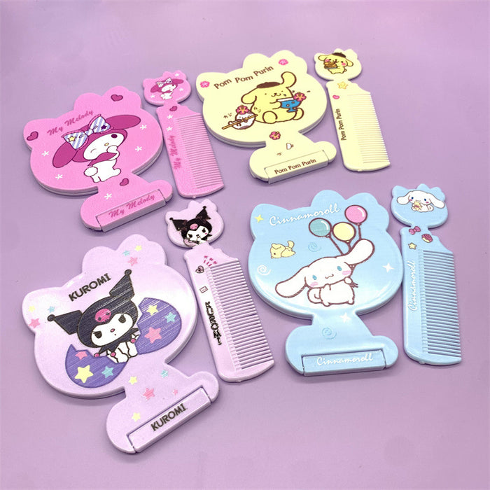 Wholesale Cartoon Cute Folding Mirror Comb (S) JDC-VM-YunL001