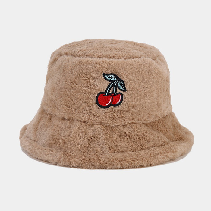 Wholesale Cherry Plush Bucket Hat JDC-FH-LvY048