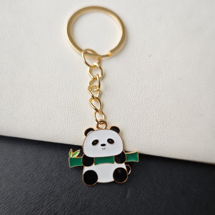 Wholesale Panda keychain  bag pendant  cartoon small gift key chain ornaments