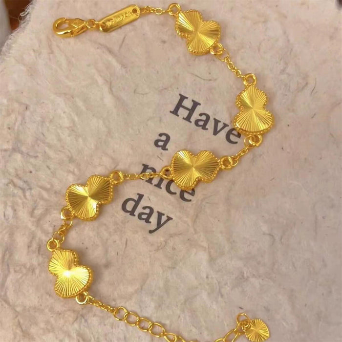 Wholesale Female brass gold-plated laser bracelet