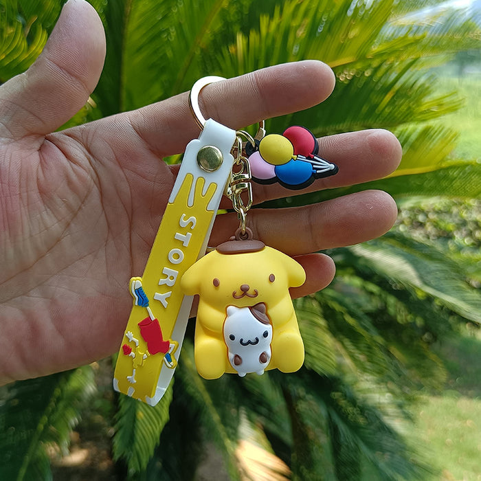 Wholesale Cute Cartoon Doll PVC Keychains JDC-KC-YiChang016