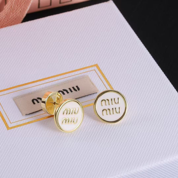 Wholesale Women's M Letter Drop Earrings