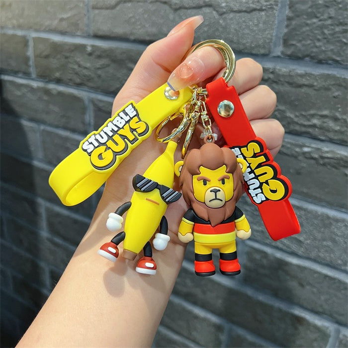 Wholesale Cartoon Game PVC Soft Glue Keychain JDC-KC-JinB029