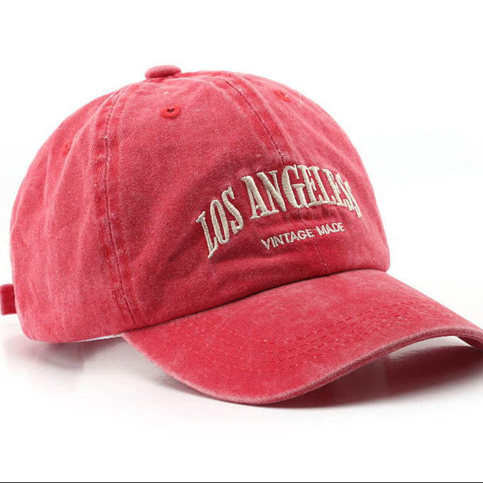 Wholesale Washed Cotton Soft Top Embroidered Men's and Women's Baseball Caps Outdoor American Denim Vintage Hats