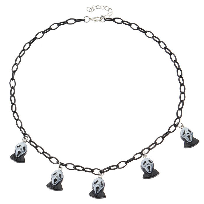 Wholesale Necklace Female Pumpkin Ghost Face Pendant Collarbone Chain Party Jewelry