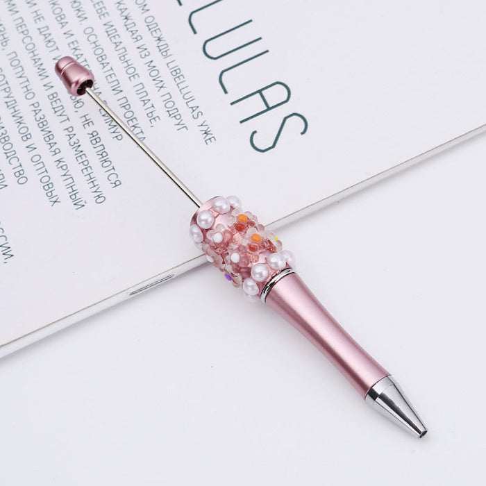 Wholesale Beadable Pens DIY Patch Pearl Flower Beadable Pen JDC-PN-ShuY007