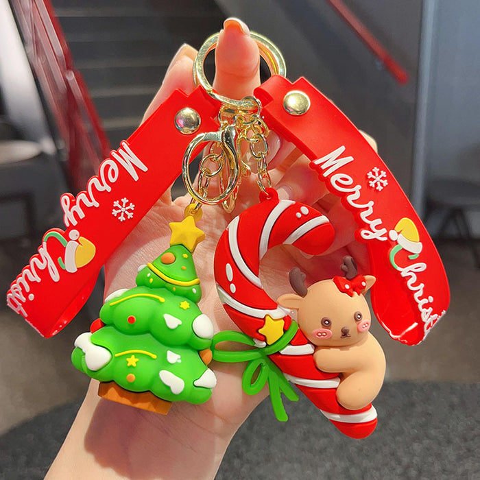 Wholesale Keychain Cute Christmas Tree Little Elk Christmas Socks