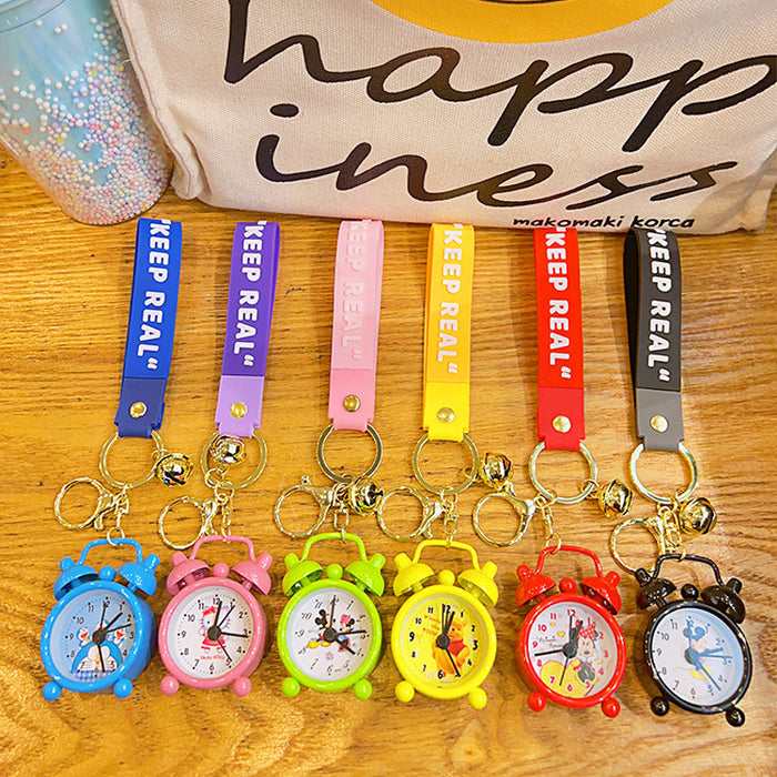 Wholesale Creative Mini Alarm Clock Cartoon Metal Keychain JDC-KC-KuM018